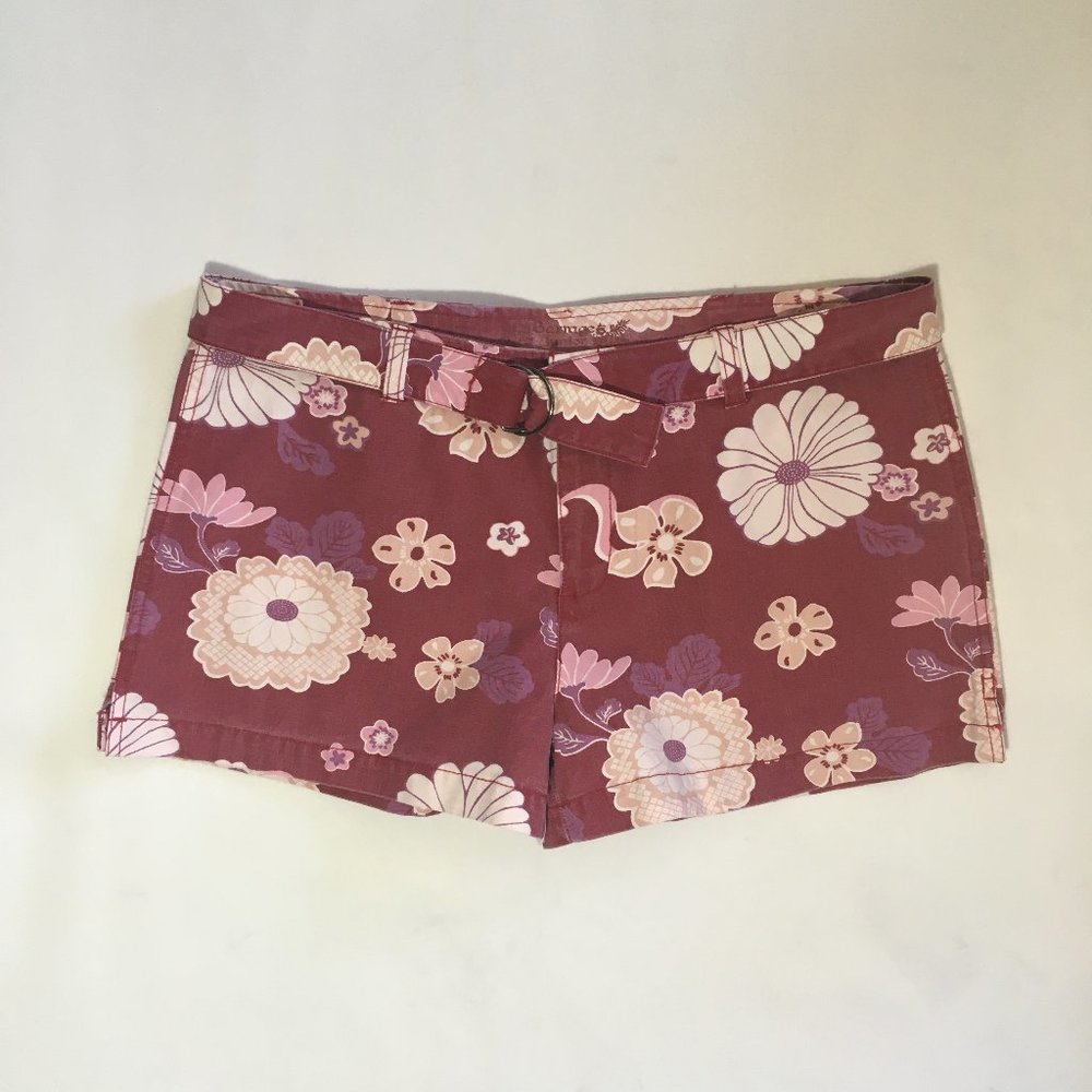 Floral Cotton Short w/belt SZ-13 NWOT